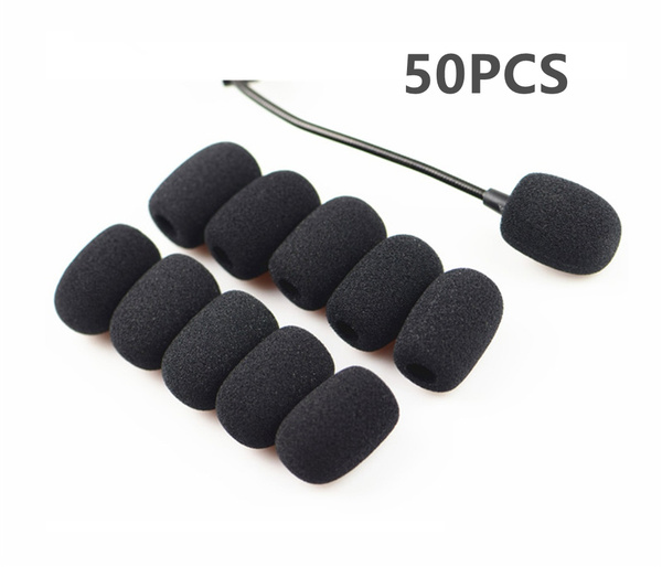 Sunmns 15 Pack Mini Size Lapel Headset Microphone Mic Windscreen Foam Cover Black 