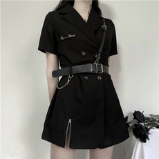 Mini, gothictop, short sleeve dress, fashion dress