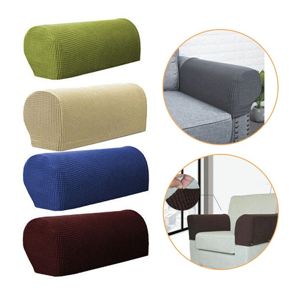 Removable Stretch Chair Arm Protector Cover Armchair Sofa Couch Recliner Armrest Plaid Padded Stretchy Protectors Wish Removable Stretch Chair Arm Protector, Chair Arm Cover