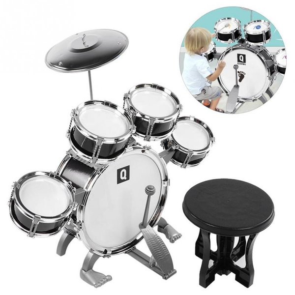 Children's Beginner Jazz Drum Toy Drumming Musical Instrument Boy Baby ...