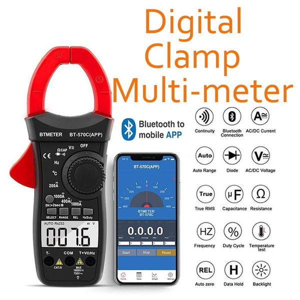 Digital Clamp Meter Electric 4000 Counts Multimeter Auto Rang