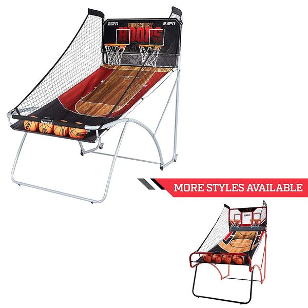 ESPN EZ Fold Indoor Basketball Game for 2 Players with LED Scoring