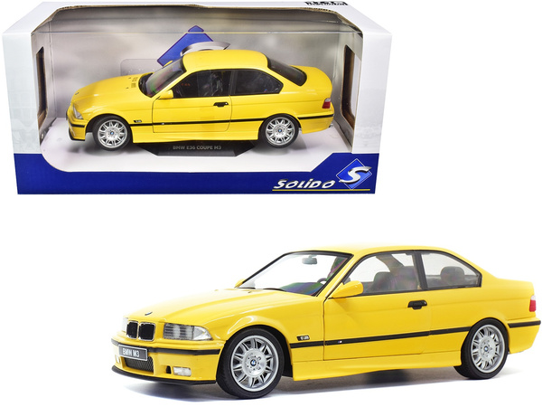 SOLIDO Voiture miniature BMW E36 Coupé M3 1994 jaune Dakar 1/24e pas cher 