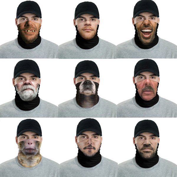 funny face neck gaiter