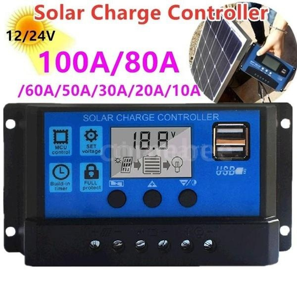 10A/20A/30A/50A/60A/80A/100A Solar Charge Controller Solar Panel ...