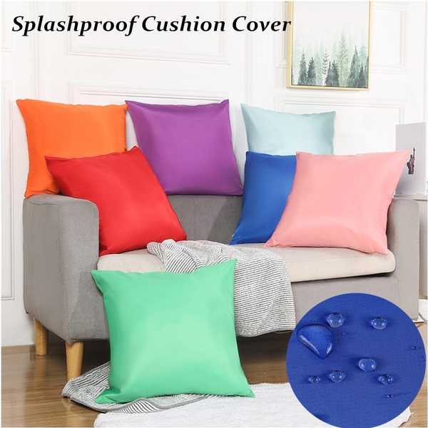 1 2pcs 18 Waterproof Garden Cushion Cover For Patio Sofa Outdoor Indoor Covers Without Filling Wish Waterproof Garden Cushion Cover, Best Sofa Cushion Covers