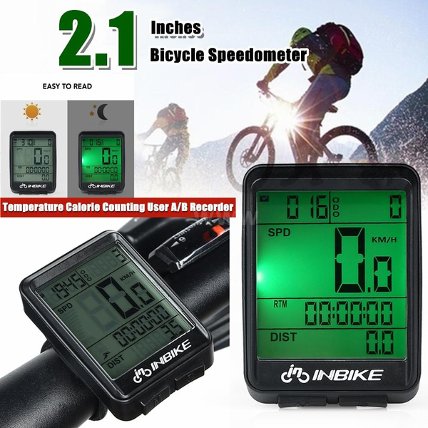 1pcs Waterproof Odometer LCD Mountain Bike Bicycle Wireless Computer Speedometer 
