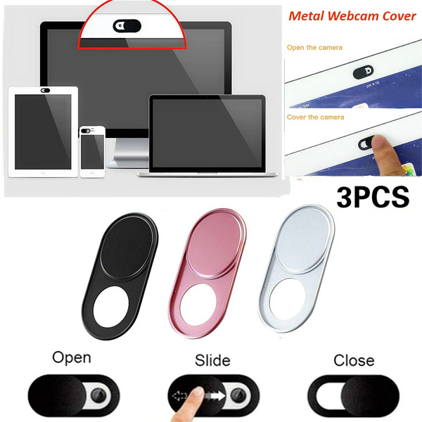 Sticker Slim Camera Slider Shutter for Laptop Tablet Phone Metal Webcam Cover 