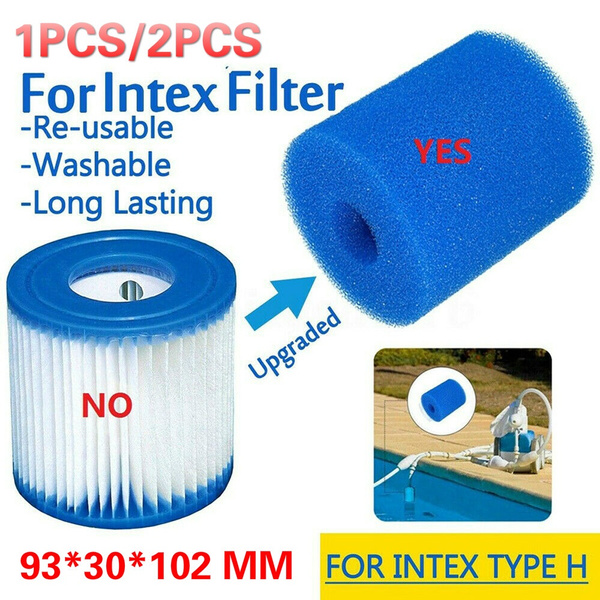 For Intex Type A Reusable Swimming Pool Filter Washable Foam Sponge Cartridge.. 