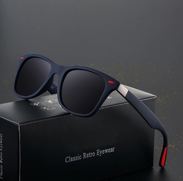 New Style Mens Polarizer Sunglasses Square Frame Driving Outdoor UV400 Glasses