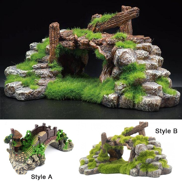 Fish Tank Resin Decorations Artificial Ancient Castle Landscaping Aquarium Colorful Arch Bridge Pavilion Tree Rockery Decoration Accessories Wish - Diy Aquarium Rock Decorations Fish Tank Resin Decorations Artificial Ancient Castle Landscaping Aquarium Colorful Arch Bridge Pavilion Tree Rockery Decoration Accessories Wish - Diy Aquarium Rock Decorations