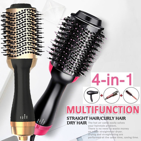 Hair Dryer Brush Features Ceramic Heated One Step Hair Styler