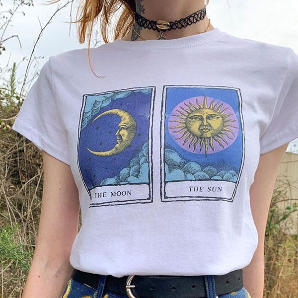 sun and moon tee shirt