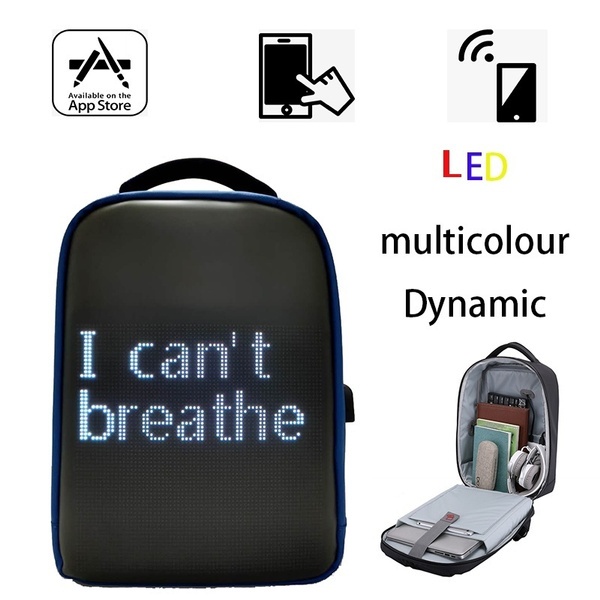 Led display outlet backpack