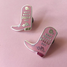Pins, enamel, enamellapelbadge, dolly