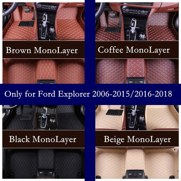 3 pcs Custom Floor Mats for Ford Explorer 20062015/20162018