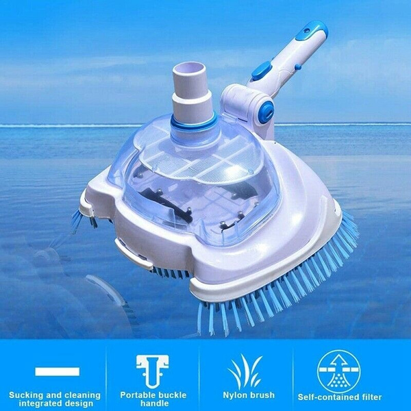 12" Swimming Pool Vacuum Suction Tank Head Cleaning Brush Pool Cleaner Tool US 