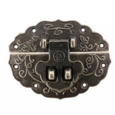 Antique, Box, Brass, Jewelry