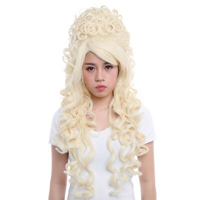 Modern Marie Antoinette Victorian Renaissance Long Curly Blonde