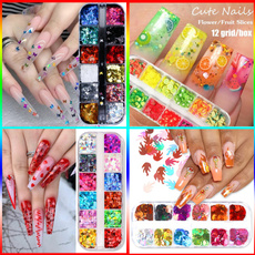 butterfly, Heart, nail stickers, Holographic
