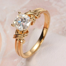 DIAMOND, Women Ring, gold, Engagement Ring