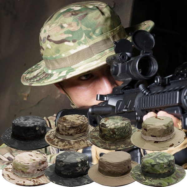 Camo Military Bonnie Hat Tactical 