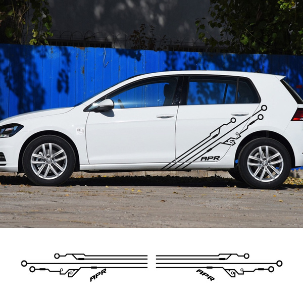 Wiegen struik tafereel Car Stickers Side Door Auto Vinyl Wrap Decals For Volkswagen VW Golf 4 5 5  5 6 6 7 MK7 MK4 MK2 MK6 Auto Decoration Car Accessories | Wish