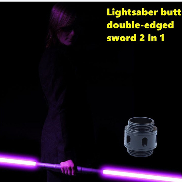 Lightsaber joint purple blue hero joint butt doubleedged sword 2 in 1
