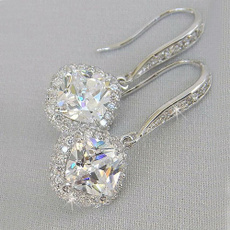 Sterling, Fashion, Sapphire, wedding earrings