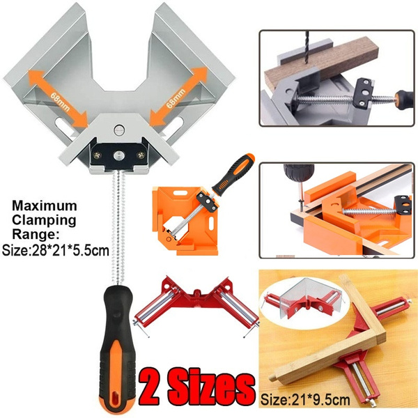 HORUSDY 90° Quick-Jaw Right Angle Clamps/Corner Clamp tools for Carpenter Engineering Welding Wood-working Photo Framing Best Unique Tool Gift for Men 