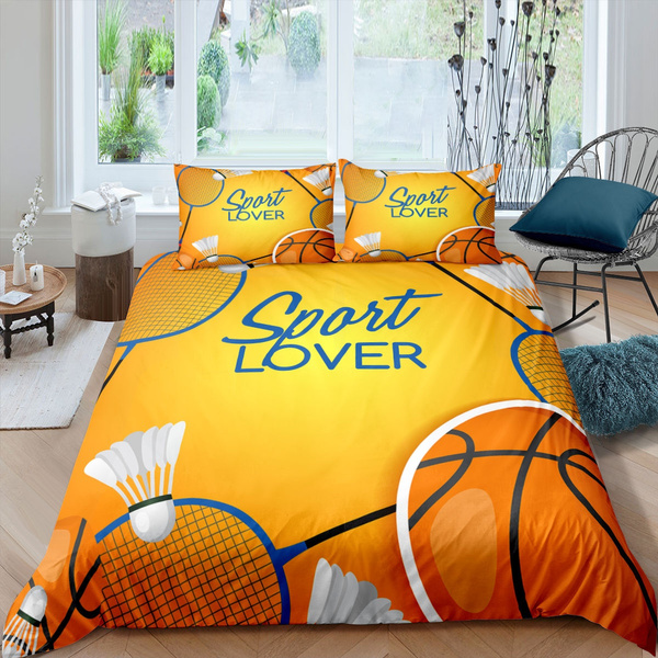 Basketball Athlete Comforter Cover, Pineapple Twin Xl Bedding Dorm