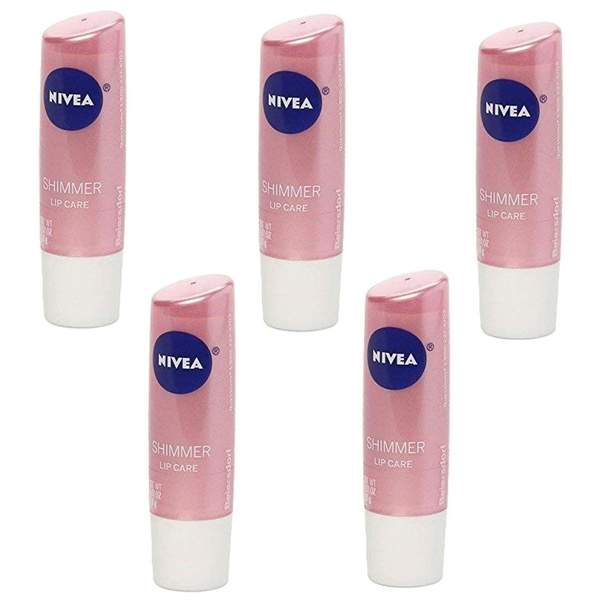 NEW Nivea Shimmer Radiant Lip Moisture Treatment Chap Stick 0.17 Ounces ...