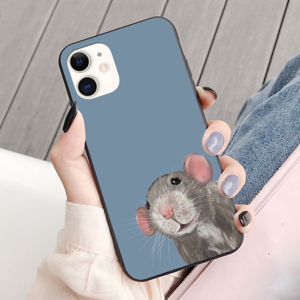 The Peeking Rat pattern phone case for Apple iPhone and Samsung