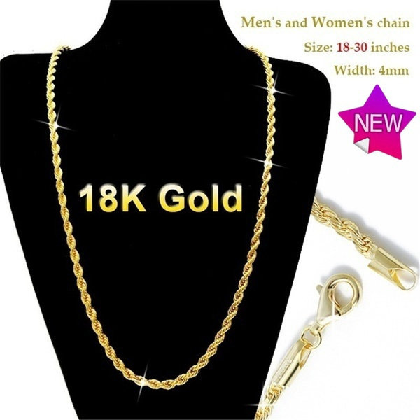 Women 18k Gold Italian Gold Solid Color 