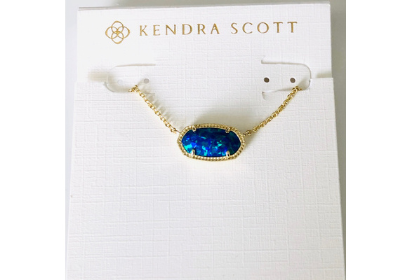 Kendra scott aqua hot sale kyocera opal necklace