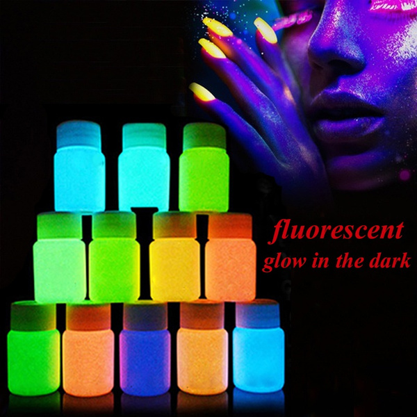 6 Colors 12 Colors Magic Glow in The Dark Paint Set Acrylic Luminous Body  Paint for Party Carnival Body Graffiti Party Decorations Glowing Neon Paint