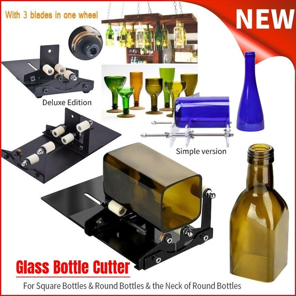 Glass Bottle Cutter Cutting Tool Kits Square & Round Bottle
