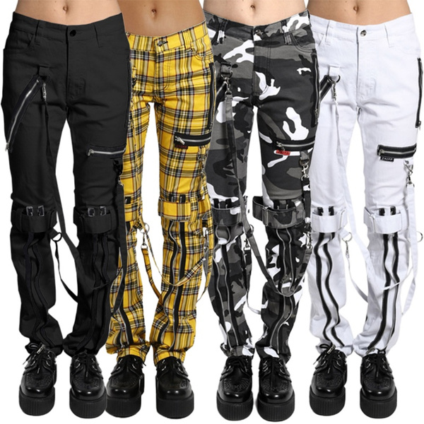 plus size plaid pants punk