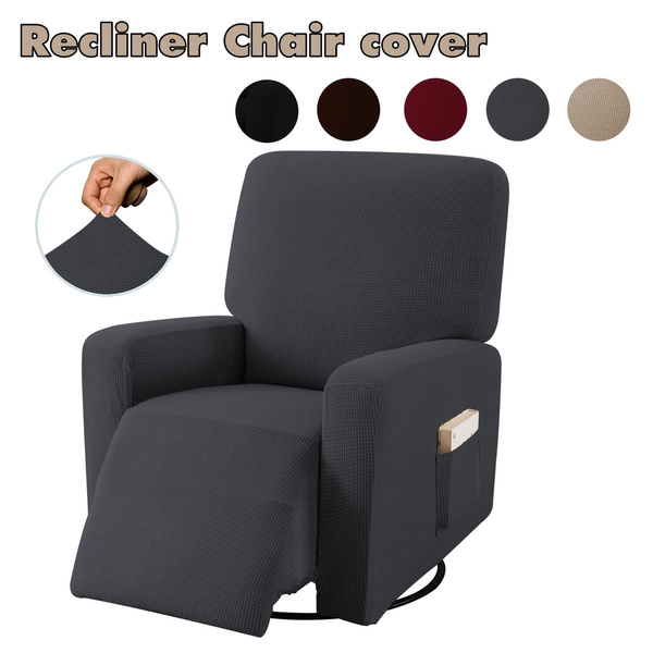 Stretch Recliner Slipcover Fit, Chair Armrest Covers With Pockets