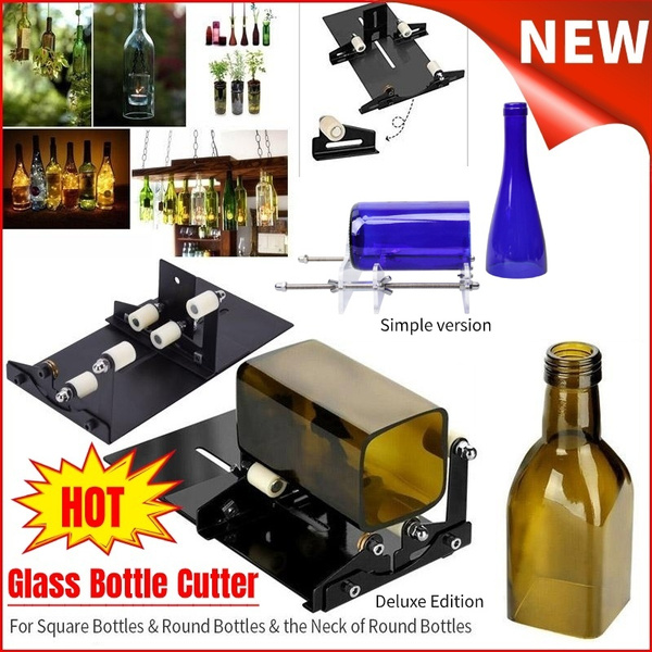 Diy Glass Bottle Cutter Square Round Cutting Machine Wine Bottles And Beer Tool With Accessories Kit Upgrade Version Wish Diy Glass Bottle Cutter Square Round, Glass Bottle Cutter Tool