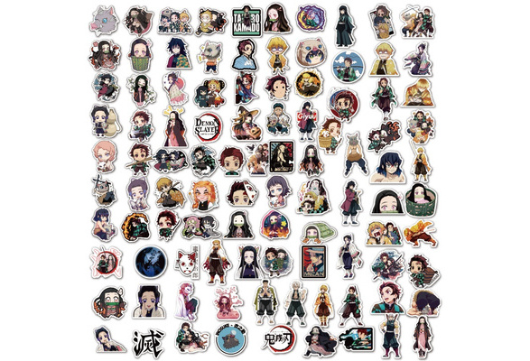 25/50/100pcs 鬼滅の刃 Japanese Anime Demon Slayer: Kimetsu No Yaiba Stickers  PVC Graffiti Stickers for Laptop Bags Bottles Suitcase Guitar | Wish