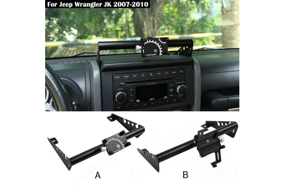 for Jeep Wrangler JK Dashboard Install Bracket Adjustive Mobile Cell Phone  Holder Bracket Dash Mount For Jeep Wrangler 2007-2010JK JKU | Wish