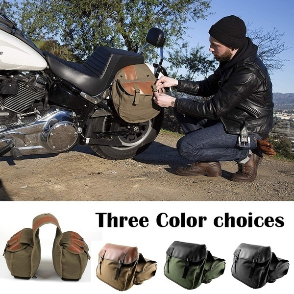 leather motorcycle pouch