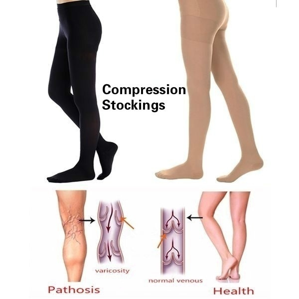 Health Wellness Medical Baricose Veins Sheer Compression Stockings ...