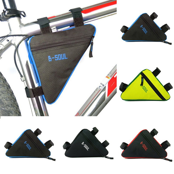 Triangle Cycling Bike Bicycle Front Tube Frame Pouch Bag Holder Saddle Panniers