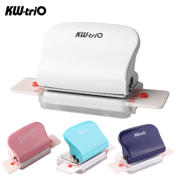 KW-triO 3-hole Punch for A7 A6 A5 B5 Spiral Notebook 3/6/9 Holes