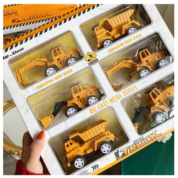 large metal toy excavator