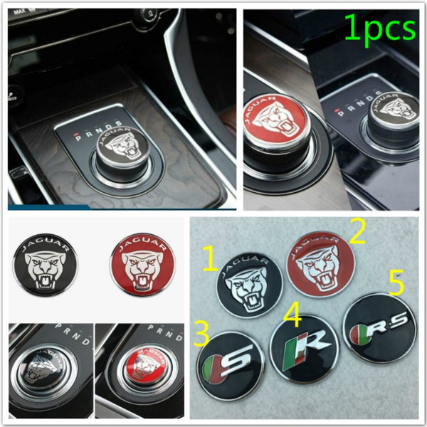 Chrome Car Gear Shift Knob Cover Decoration Sticker For Jaguar XF XE XJ XJL  F-PACE f pace Interior Mouldings Car Styling