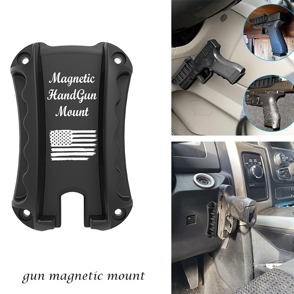 Magnetic Gun Mount & Holster for Vehicle, Home or Office, Handgun ...