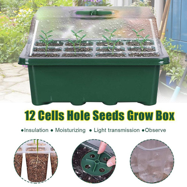 12 Hole Plant Grow Box Nursery Starter Thermal Insulation New 